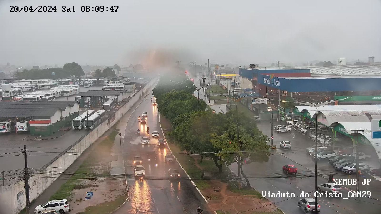 Imagens das fortes chuvas na Capital Paraibana